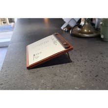 实木菜单夹咖啡馆吧台桌面展示牌A4横版桌牌台卡A5产品介绍展示牌