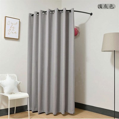 墙角服装店试衣间门帘更衣室门帘试衣间帘子布艺门帘隔断帘定做