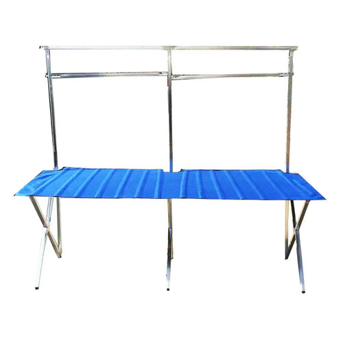 夜市折叠桌摆摊用的货架布竹席帘便携多功能地摊货架服装展示架子