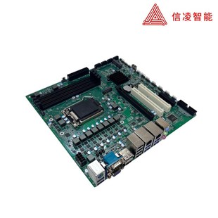 中板 主板 MATX 工控机 4U壁挂式 B560 4槽 工控板 母板 11代