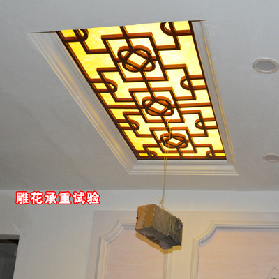 玄关PVC新中式吊顶镂空雕花板屏风背景墙花格欧式隔断现代装饰板