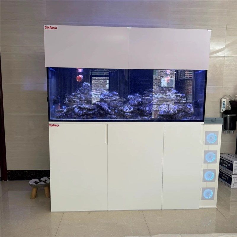 8.5mm雪弗板PVC定制鱼缸围板海缸灯围缸围挡光板LED遮光板防蓝光