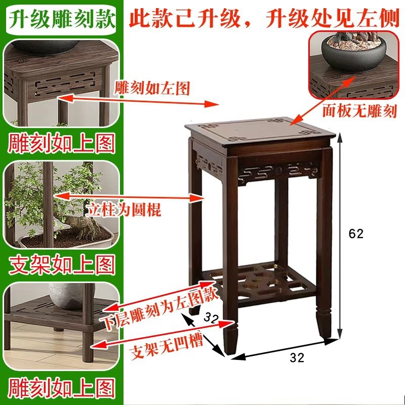 新中式仿古月洞门实木博古架展示柜双面雕花客厅隔断多宝阁置物架