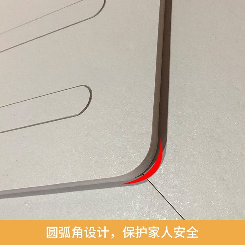 卫生间防滑板下沉式淋浴房地板石岩板淋浴板淋浴防滑地砖防滑石