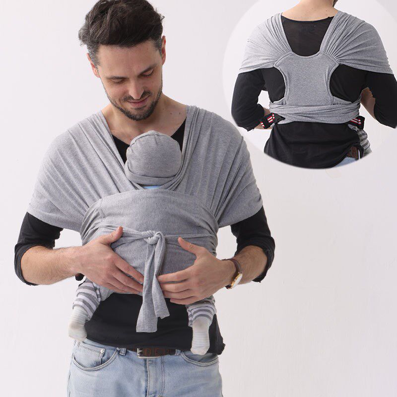 婴儿背巾宝宝背带两用婴幼儿双肩抱巾横抱前抱式可调节多功能背带