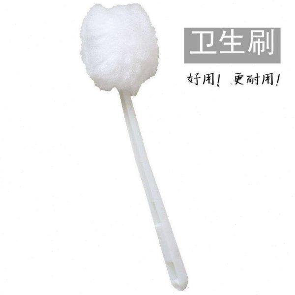 马桶刷棉球锡浪卫生刷马桶刷子 酒店长柄痰盂刷 白色塑料软毛刷家