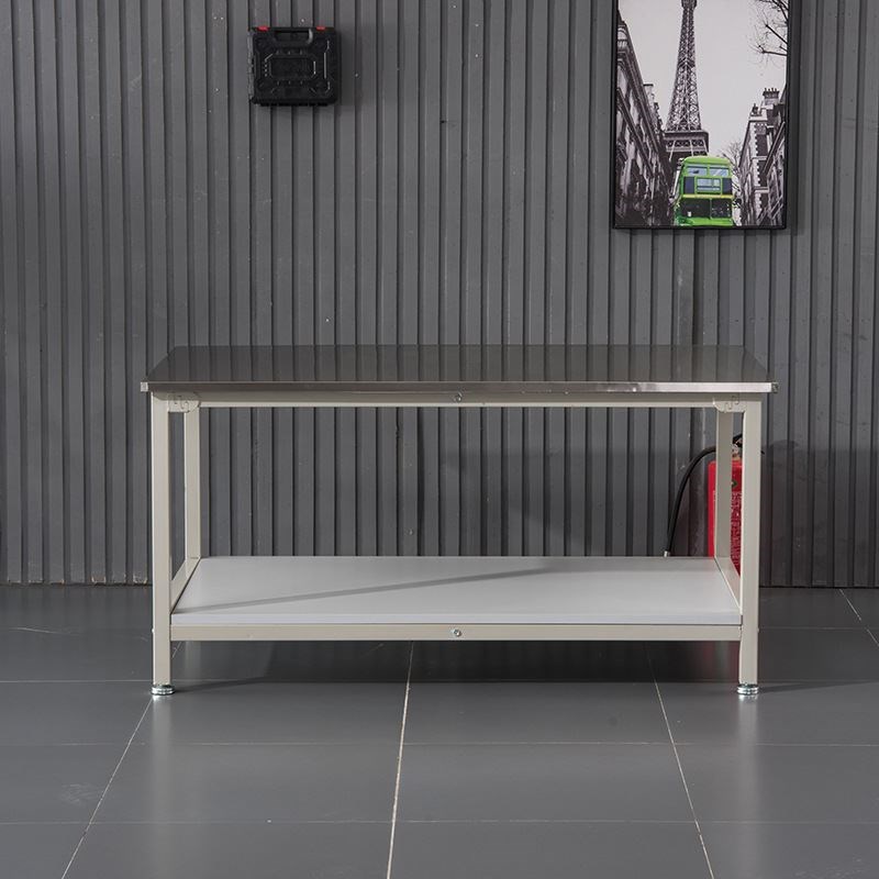 双层不锈钢打包台重型操作台工厂流水线钳工工作台不锈钢桌子