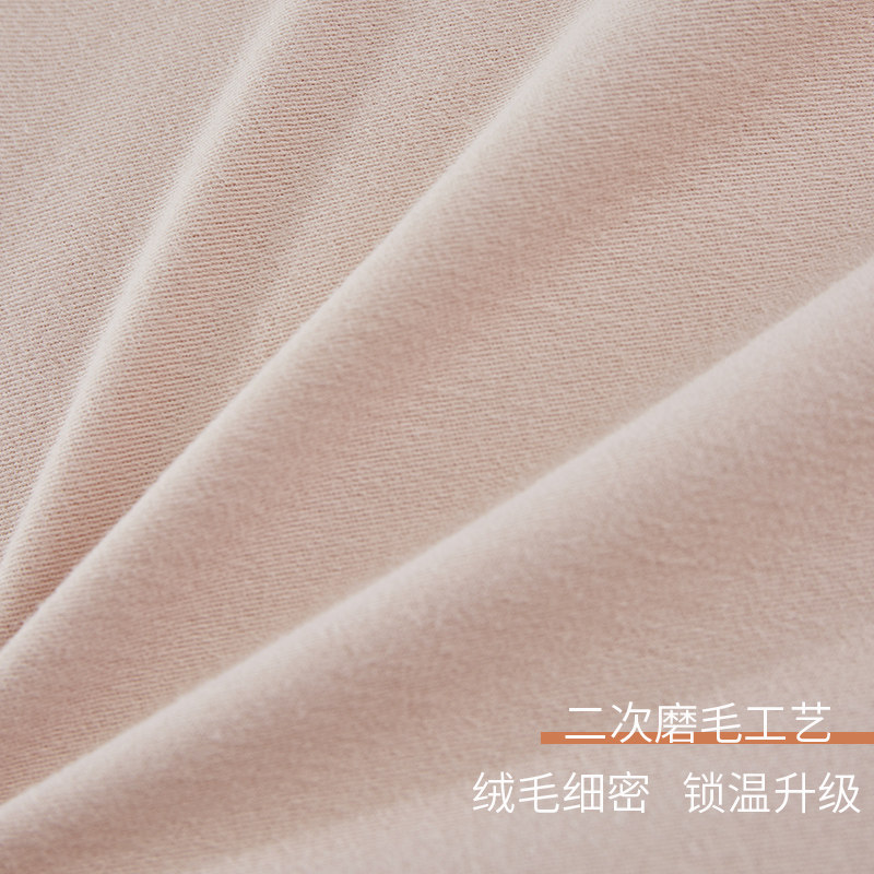 被单加厚纯色简约磨毛双面纯棉被套单件冬天100%全棉亲肤保暖被罩