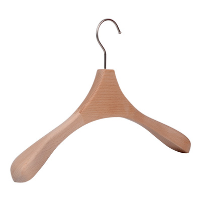高档榉木衣架服装店专用家用男款女款实木质衣撑衣挂防滑LOGO定制