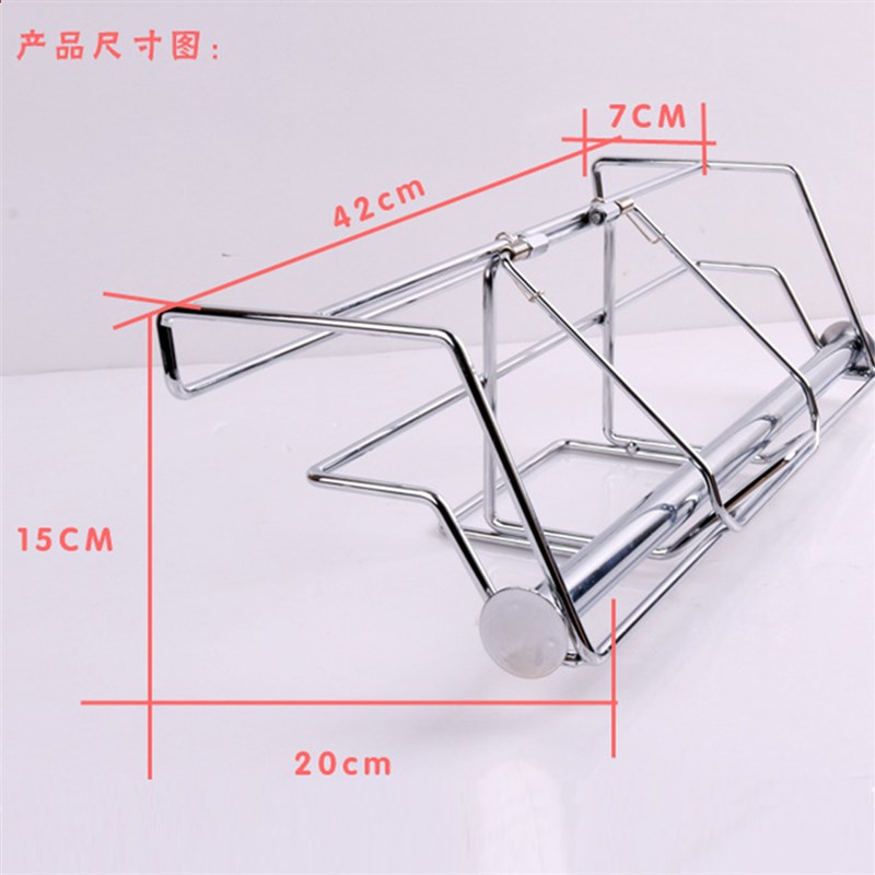 超市不锈钢 散称区连卷袋支架购物袋支架 挂式连卷袋支架塑料袋架