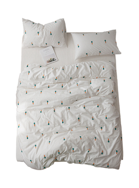 小清新被套单件150x215x200单双人180x200x230全棉被罩