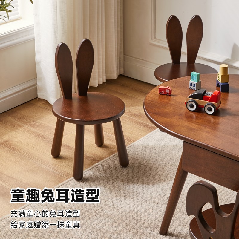 实木小凳子家用学习椅矮凳写字椅儿童椅木椅子矮凳座椅儿童卡通凳