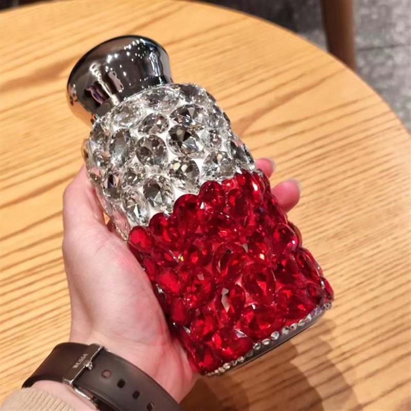 新款保温杯满钻镶钻高颜值不锈钢水杯网红款高级精致女便携礼品新