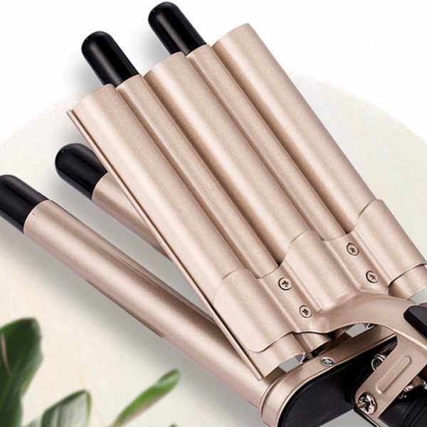 热销五管电卷发器水波纹夹板 蛋卷头波浪烫发器蛋卷羊毛卷电卷棒