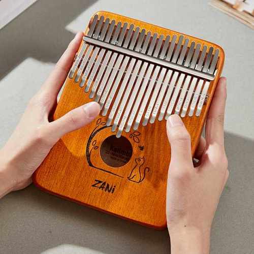 zani拇指琴21音卡林巴琴kalimba拇指琴桃花芯板手指琴乐器
