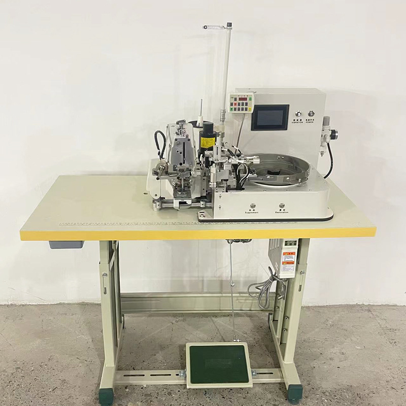 中能373D/1377D自动送扣全自动钉扣机 平扣立扣可选