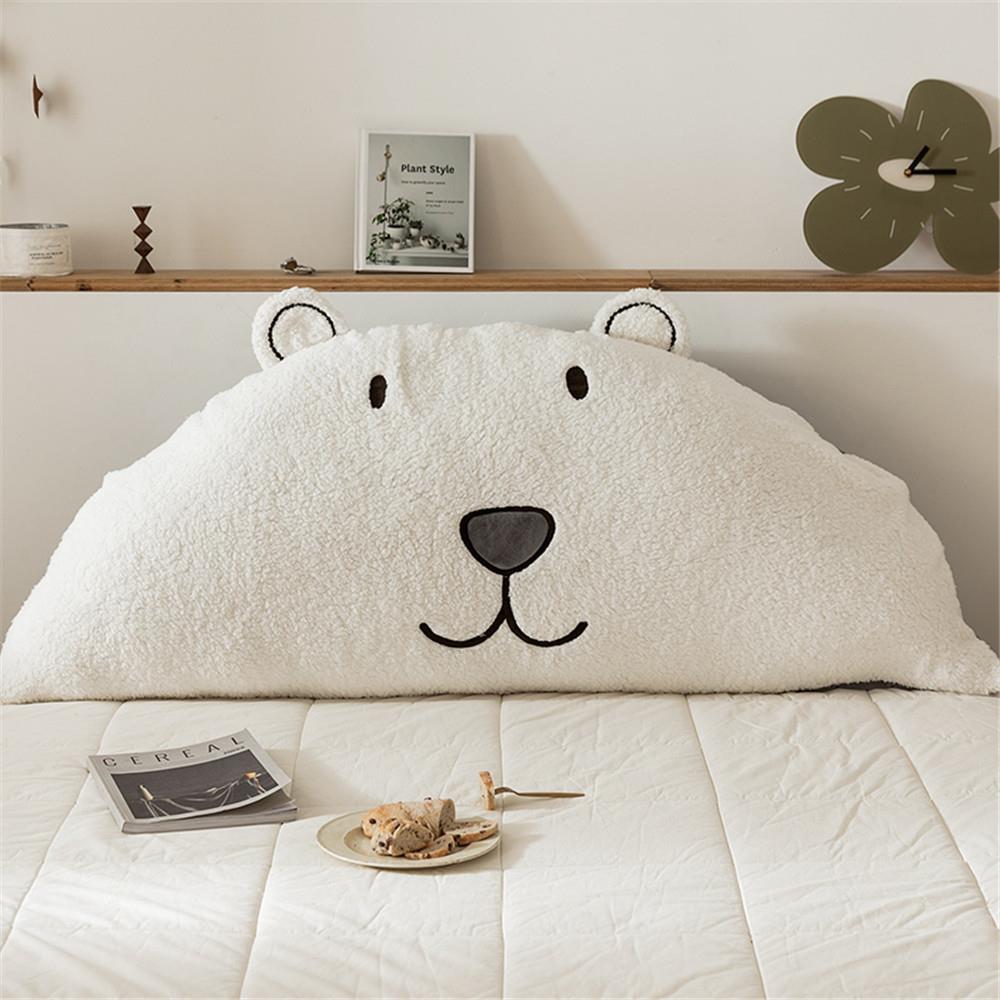 头ins床板大兔兔绒靠垫床上可拆洗靠枕可爱靠发背沙1984抱枕床靠