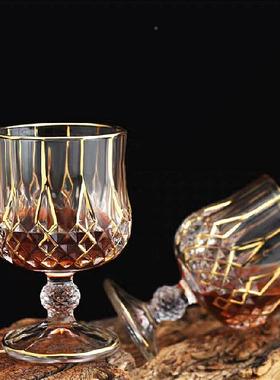 酒具欧式63316创意洋颜酒杯樽高值酒礼用品家矮脚杯白兰地酒杯