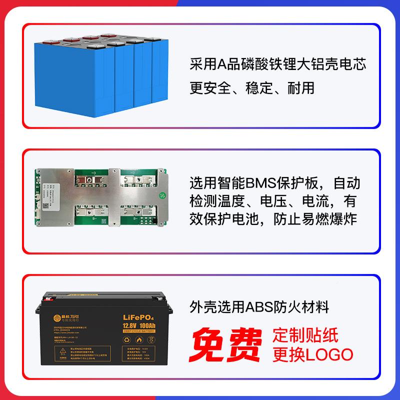 太阳备储能磷酸铁锂电池1224v大容量铅改锂房车储能868电池v用电