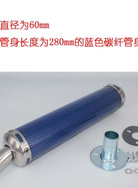 摩托两车改装排气NSR250TZR125TZM150TS6R冲程60X280直排0X208碳