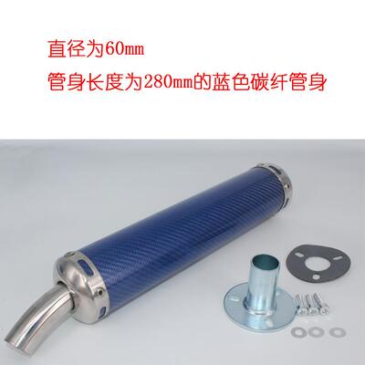 摩托两车改装排气NSR250TZR125TZM150TS6R冲程60X280直排0X208碳