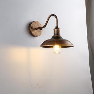 北欧简约美式 创意单头吧壁灯壁户 427灯外工业风复酒古户壁灯个性