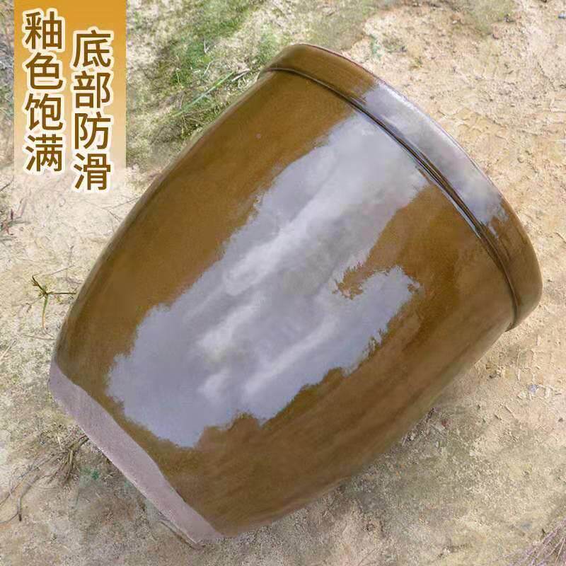 缸家用老式菜缸酱缸醋缸酸菜咸菜缸发大号储水LPR缸加腌厚酵带盖