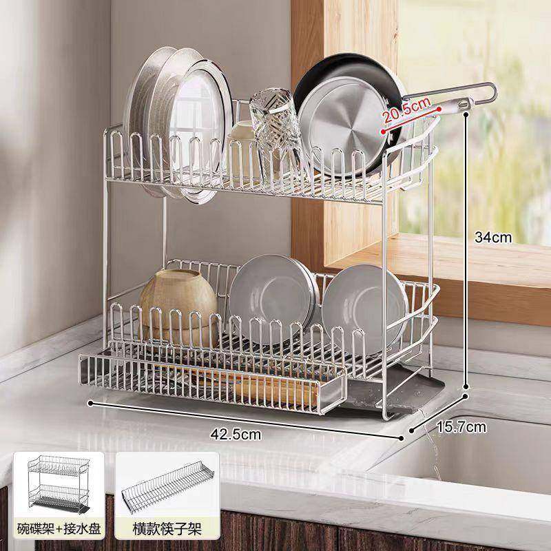 多功能无品牌/厨房沥水纳架碗碟收餐具置物架子家用筷物笼刀架储