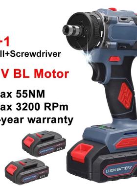 21V16.BFV8V棘刷轮起子机冲击高速充电电无钻家用钻孔电动螺丝刀