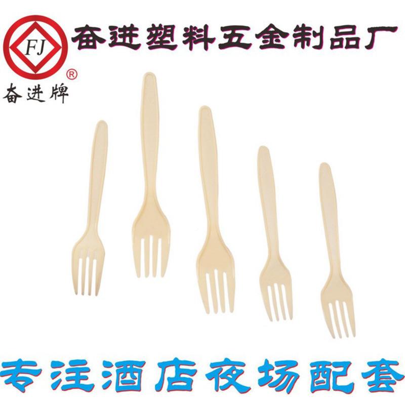 点一次性米黄无品牌/餐，叉（DF1，大叉DF2小叉）月饼蛋糕心餐叉
