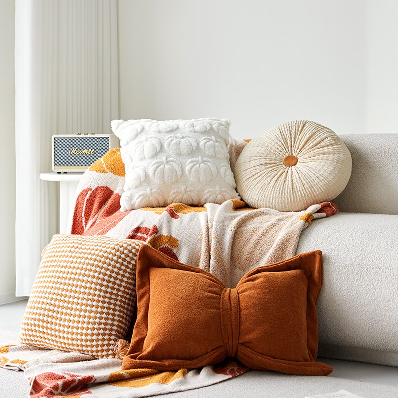 2025新款沙发靠背垫客厅沙发抱枕飘F窗腰靠垫创意抱枕靠枕套不含