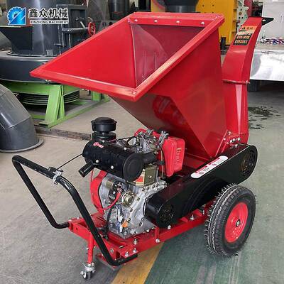 小型手式木材粉碎机树枝园LQP林秸推秆枝厂家加厚可干两湿用移动