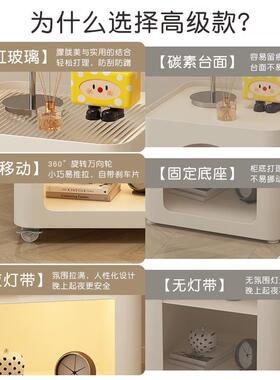 床头窄小边几风桌子边卧室小奶油小型家用MS-0034柜现床头柜简约