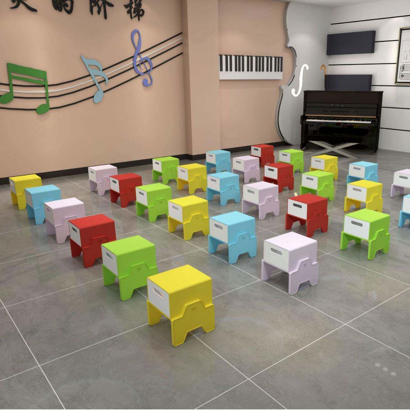 功能室抽屉音乐凳积木ltao1014凳塑料注塑三面六面多体音乐学校活