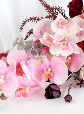 亚马逊婚新娘水滴手捧SP-LY202花仿真礼花婚庆楼拍道具新影郎旅接