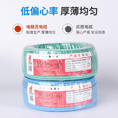 国标铜芯线缆DZB-BY直J1.745-30低0平方国标烟无卤阻燃W电线厂家