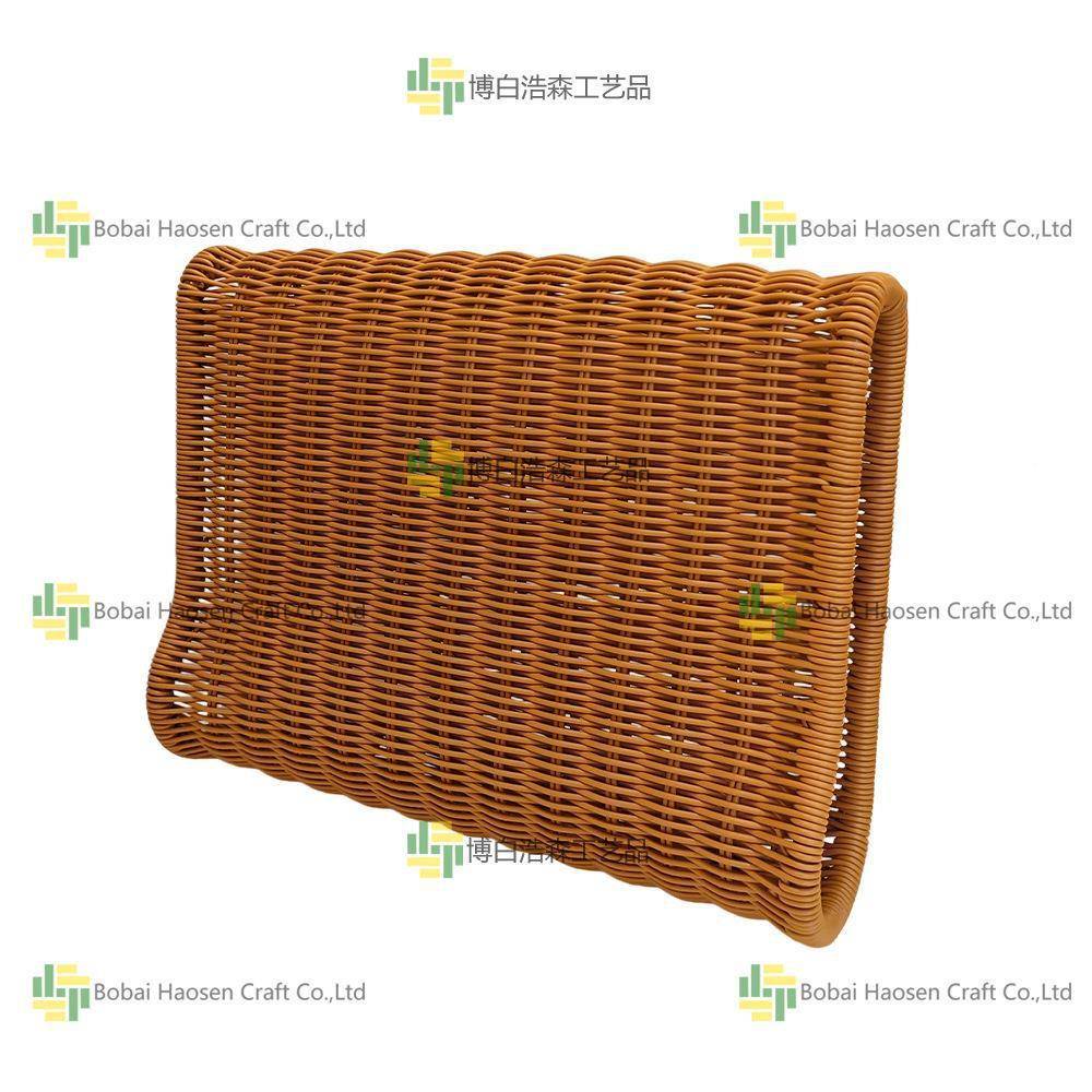手工编织枕头SEL形藤靠枕沙发卧室书房靠枕摆便捷收编纳午休件方