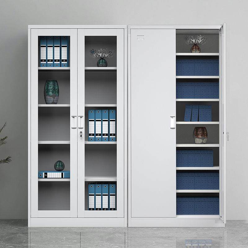 铁皮办公室件柜钢制档屉案资al123料柜财务凭文证柜带锁抽柜储物