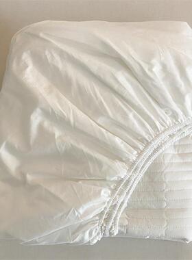 全棉绗缝夹机棉床笠床S12624垫保护套纯棉可洗床罩纯色防滑床8笠