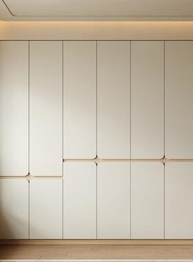 橡木VRK全实木衣柜家用木卧室原风日系分式一门到顶大衣段橱0c6m