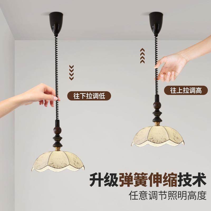 法式中古风餐厅吊灯复古创约意氛围床头餐厅书房吊灯饰简台吧227