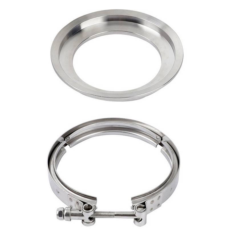 含税 S400 S400SXE S475 S480 T6 涡轮不锈钢法兰卡箍5-4寸