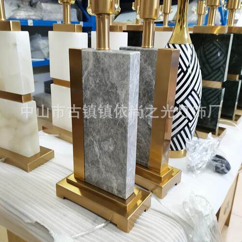 中现室代轻奢创意精品设计布师新式大理石样板房客厅卧床头罩TD82