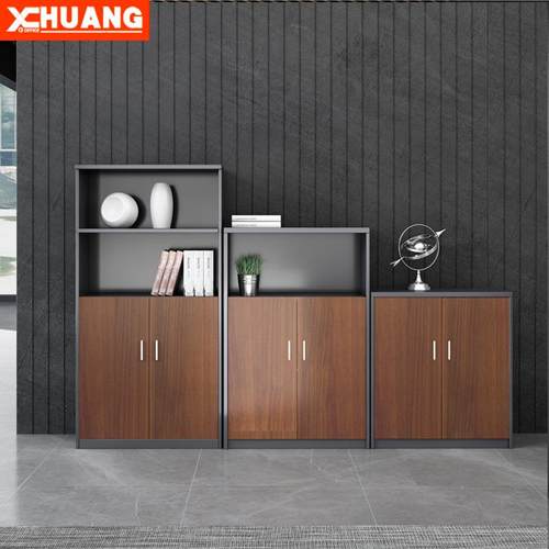 06办公家具文件柜矮柜木质资料柜收水柜茶柜纳带锁办公室低组高合