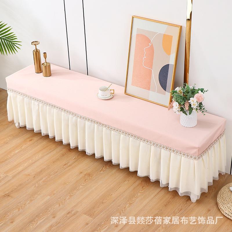 PDP丝布防水蕾电视柜罩桌全包防尘罩色不透换鞋凳套子盖布长方形