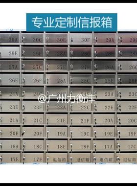 报刊杂箱区信报箱3志04挂式小信报箱LHF-X029住室内不锈宅钢信箱