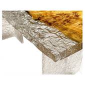 几环氧树脂河流桌冰纹实木茶大板茶桌实木原木板桌餐桌茶整JM201
