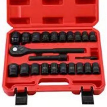 1小/2寸23套无品牌/件气动套筒全套装DT筒长短套组风动套筒23PCS