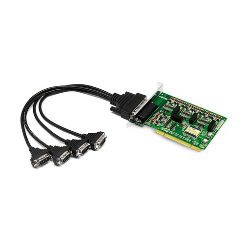 宇泰UT-724I电脑PCI转4口RS485/422多串口卡九针e光电隔离转接卡