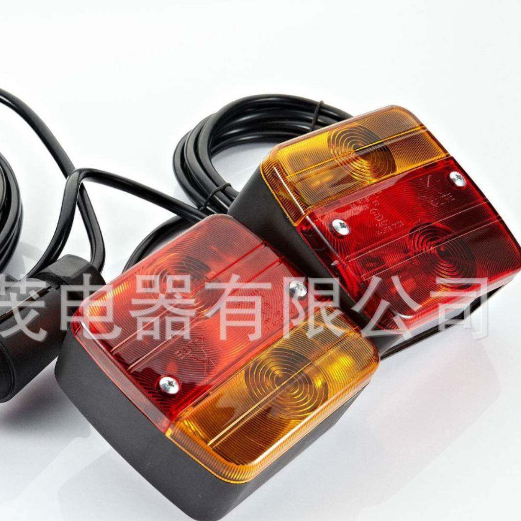 TM401卡0尾灯拖车件拖车TM4010灯尾灯组件带牌照拖配挂车